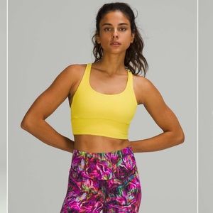 Lululemon Energy Longline Bra Ribbed Luxtreme